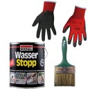 SOUDAL Wasserstopp 4 kg Eimer + Pinsel + Arbeitshandschuhe