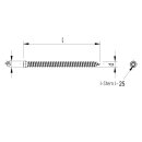 Dresselhaus Rahmenschrauben 7,5 mm Zylinderkopf 7,5 x 112 mm 100 Stück