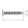 Dresselhaus Fensterrahmenschrauben 11 mm Senkkopf 7,5 x 212 mm 100 Stück