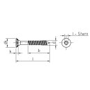 JD-79 Spanplattenschrauben Verzinkt 3 mm x 45 mm 1000 Stück