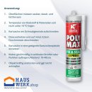 Griffon Poly Max Fix & Seal Express transparent - crytal clear 300 g