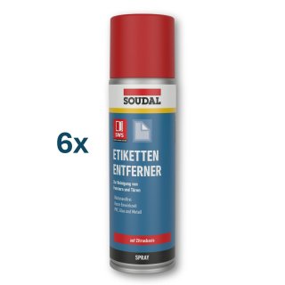 Soudal Etikettenentferner 6 x 300ml Dosen