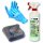Set HMK R158 Bad- und Duschkabinen-Reiniger 500 ml + Einweghandschuhe + Microfasertuch Mega Flausch