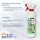 Set HMK R158 Bad- und Duschkabinen-Reiniger 500 ml + Einweghandschuhe + Microfasertuch Mega Flausch grau-blau 1200g/qm