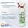 Set HMK R158 Bad- und Duschkabinen-Reiniger 500 ml + Einweghandschuhe + Microfasertuch Mega Flausch grau-schwarz 600 g/qm