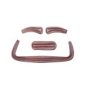 Lederpolster-Set Caliano Via braun W