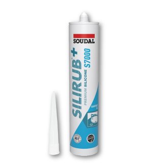 B-Ware SOUDAL Silirub+ S7000 weiß 300ml