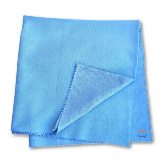 Filigranes Gläsertuch blau