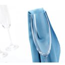 Filigranes Gläsertuch blau