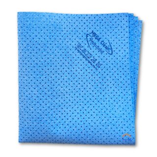 Mikrofaser-Kunstledertuch gelocht blau