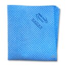 Mikrofaser-Kunstledertuch gelocht blau