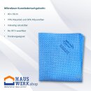 Mikrofaser-Kunstledertuch gelocht blau