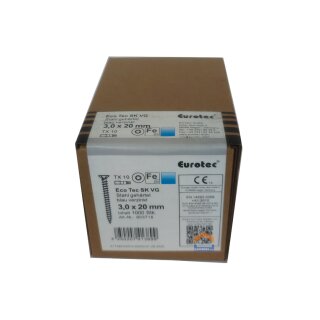 EcoTec Spanplattenschrauben 3,0 mm
