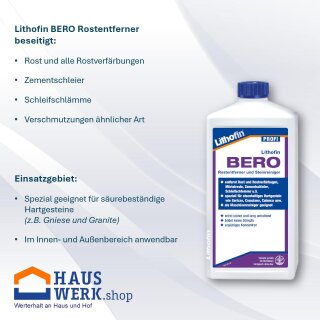 Lithofin BERO Rostentferner / 1 Liter
