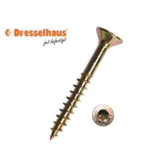 JD-79 Spanplattenschrauben gelb verzinkt 10 Stück 4,5 x 70 mm