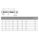 JD Justierschrauben 6 x 120 mm galv. verzinkt 10 Stück