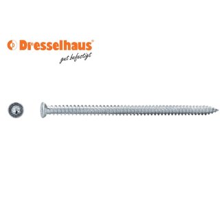 Dresselhaus Fensterrahmenschrauben 11 mm Senkkopf 7,5 x 132 mm 100 Stück