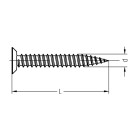 Dresselhaus Fensterrahmenschrauben 11 mm Senkkopf 7,5 x 132 mm 100 Stück