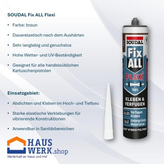 SOUDAL Fix All / FLEXI / BRAUN / 470 g Kart.