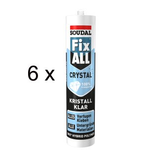 SOUDAL Fix All Crystal / 6 x 300 g Kartusche