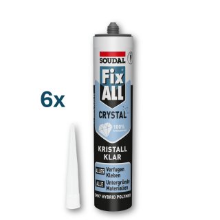 SOUDAL Fix All Crystal / SET 6 x 300 g Kartusche