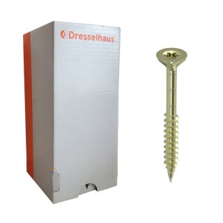 JD-79 Spanplattenschrauben Gelb verzinkt 6 x 80 mm /  200 Stück