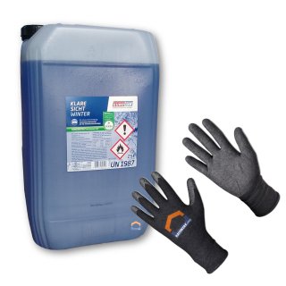 EUROLUB Klare Sicht WINTER Konzentrat 25 Liter + Arbeitshandschuhe