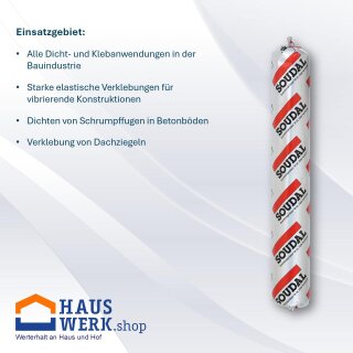 Soudal Dichtstoff Soudaflex 40FC schwarz 310ml Kartusche Soudal Dichtstoff Soudaflex 40FC schwarz 310ml Kartusche
