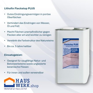 Lithofin Fleckstop PLUS / 5 Liter Kanister