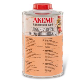 Akemi Marmorkitt 1000 / Transparent / extra dünnflüssig / 900 ml