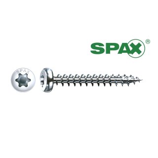 SPAX Universalschraube / Halbrundkopf / Vollgewinde / Ø 4 x 20 mm / 200 Stück
