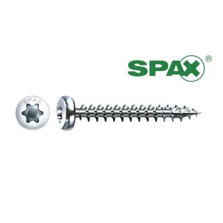 SPAX Universalschraube Vollgewinde Halbrundkopf Ø 5 x 25 mm 200 Stück