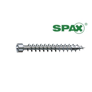SPAX IN.FORCE Zylinderkopf / Vollgewinde / Ø 6 x 80 mm / 30 Stück