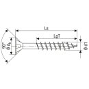SPAX Universalschraube / Teilgewinde / Senkkopf / &Oslash; 6 x 100 mm / 100 St&uuml;ck