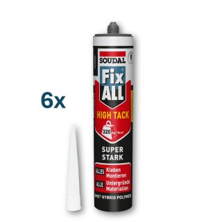 SOUDAL Fix All High Tack schwarz 6 x 420g