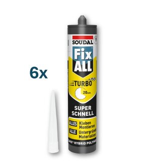 SOUDAL Fix All Turbo Weiß | 6 x 430 g