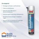 SOUDAL Profi Montageschaum B1 Schwerentflambar / 6 x 750 ml