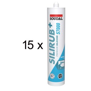 SOUDAL Silirub+ S7000 / GRAU / 15 x 300 ml