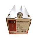JD Plus Konstruktionsschrauben Tellerkopf / Verzinkt 8 x 80 mm / 50 Stück