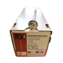 JD Plus Konstruktionsschrauben Tellerkopf verzinkt 8 mm x 80 mm 250 Stück