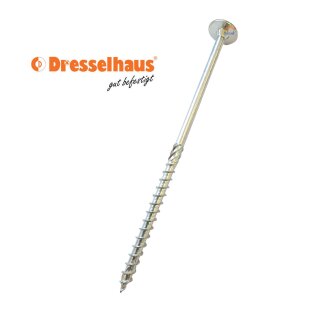 JD Plus Konstruktionsschrauben Tellerkopf verzinkt 8 mm x 140 mm 250 Stück