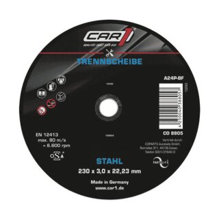 CAR1 Trennscheibe STAHL 230 x 3,0 x 22,23 mm