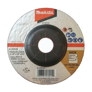 makita Schruppscheibe 115 mm 25 Stück