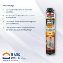 SOUDAL Perimeterkleber 24 x 750 ml + PU Reiniger + Schaumpistole