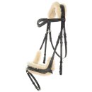 Kavalkade Trense Ivy mit Lammfell / schwarz W (Warmblut)