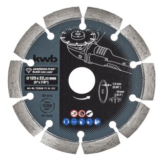 kwb Aggresso-Flex Black-Line Diamant Trennscheibe 125 x 22 mm