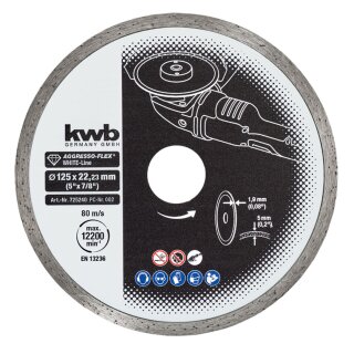 kwb Aggresso-Flex White-Line Diamant Trennscheibe 115 x 22 mm